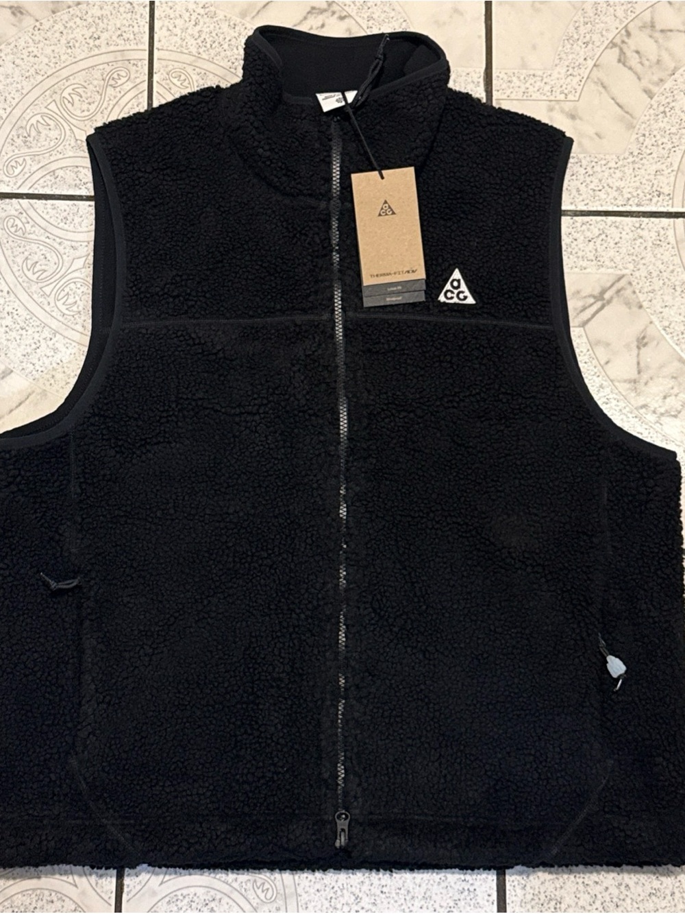 New Nike ACG Canwell Glacier Therma-FIT ADV Vest Black Men’s Sz Small HV1111-010